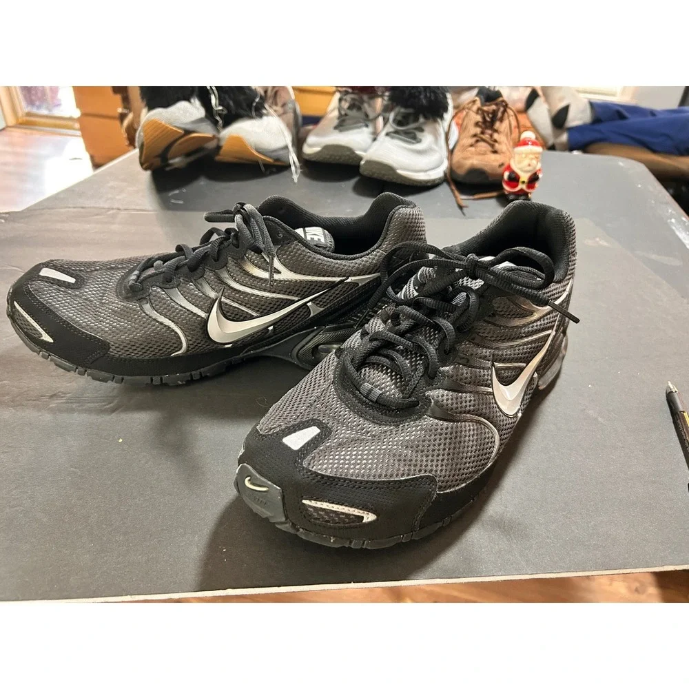 Nike Air Max Torch‎ 4 Mens Running Shoes Black Silver Size 13